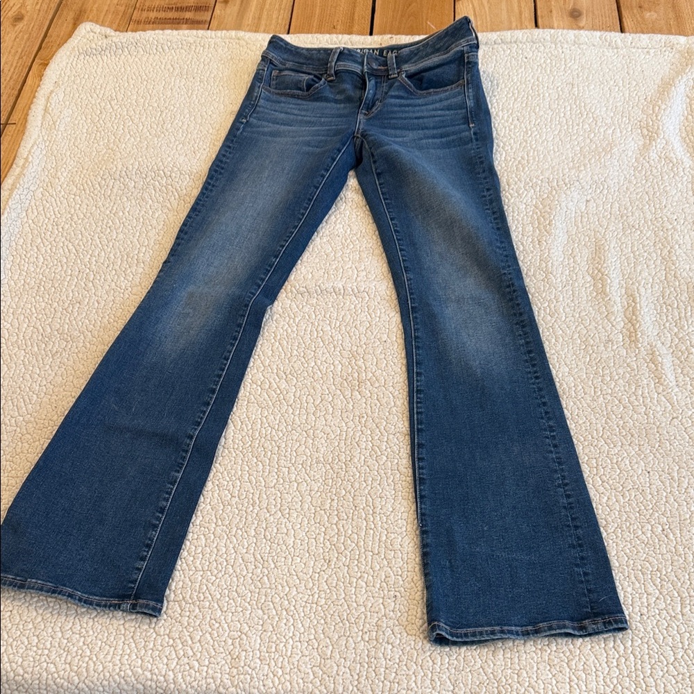 American Eagle Outfitters Dark Blue Flare Jeans
